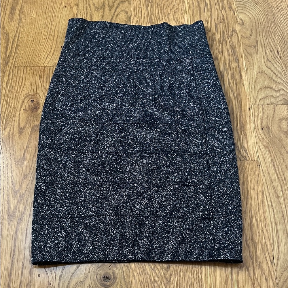 Rock & Republic Sparkling Charcoal Pencil Skirt
